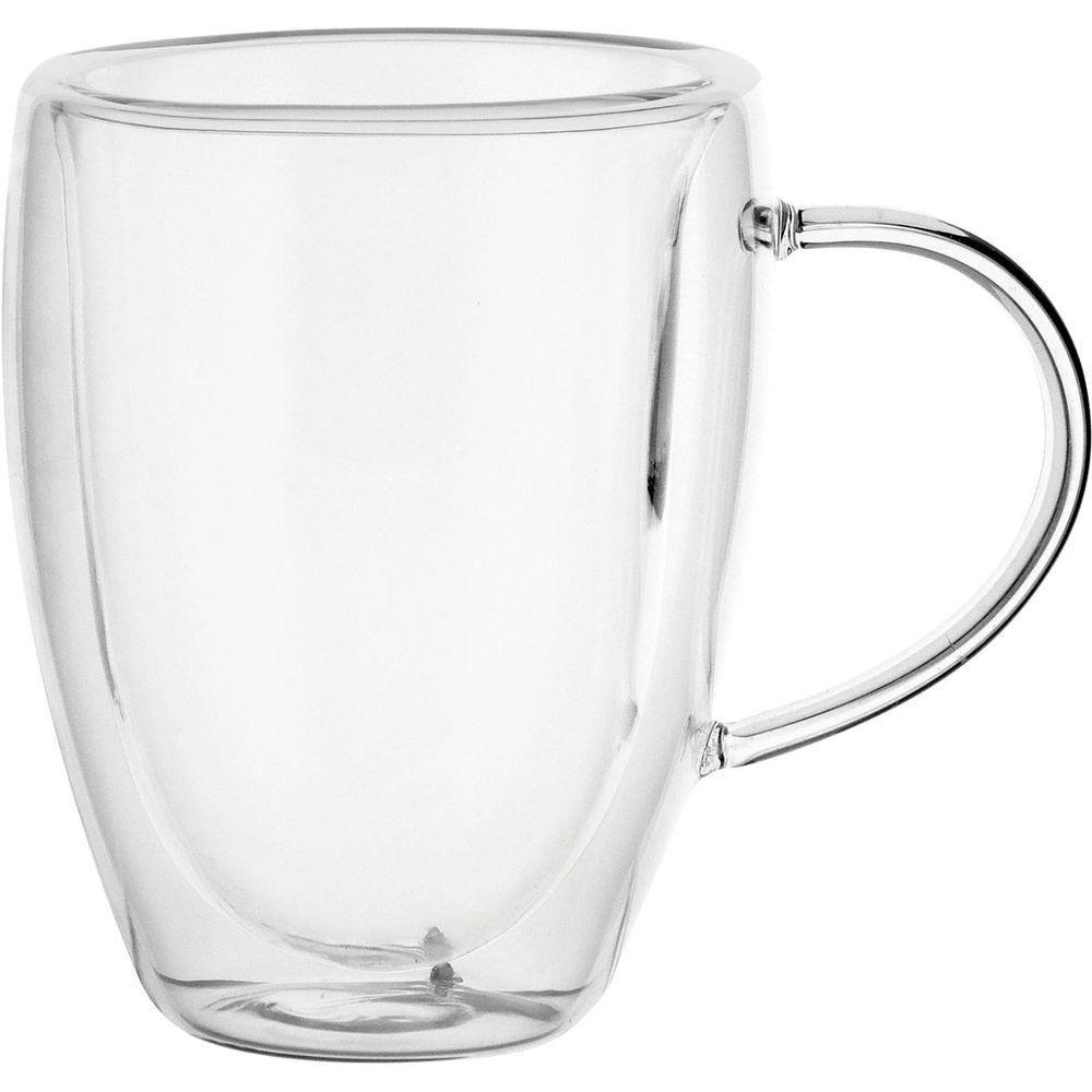 Clear Caneca 11X12X9Cm 270Ml Borosilicato Transp Parede Dupla - 1