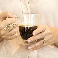 Clear Caneca 11X12X9Cm 270Ml Borosilicato Transp Parede Dupla - 2