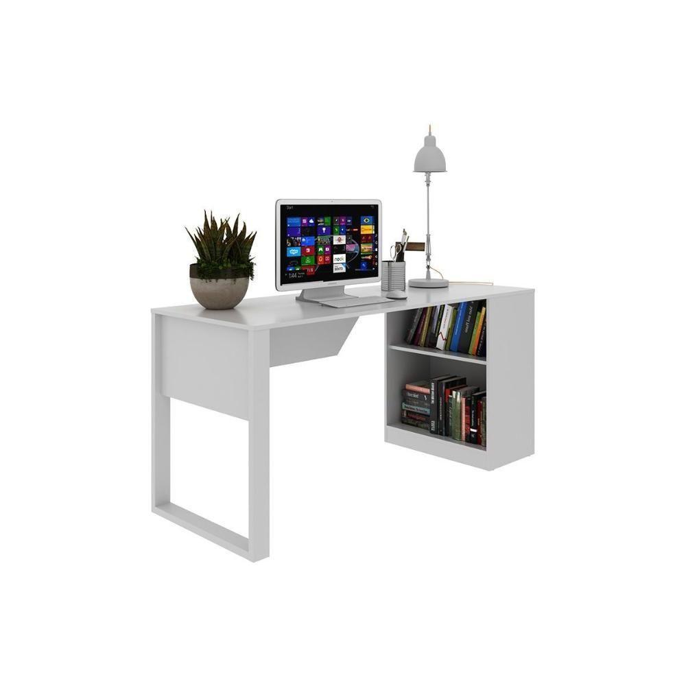 Mesa De Computador Me4182 C- Prateleira Branco - Tecno Mobili - 1