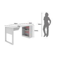 Mesa De Computador Me4182 C- Prateleira Branco - Tecno Mobili - 2