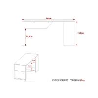 Mesa De Computador Me4182 C- Prateleira Branco - Tecno Mobili - 7