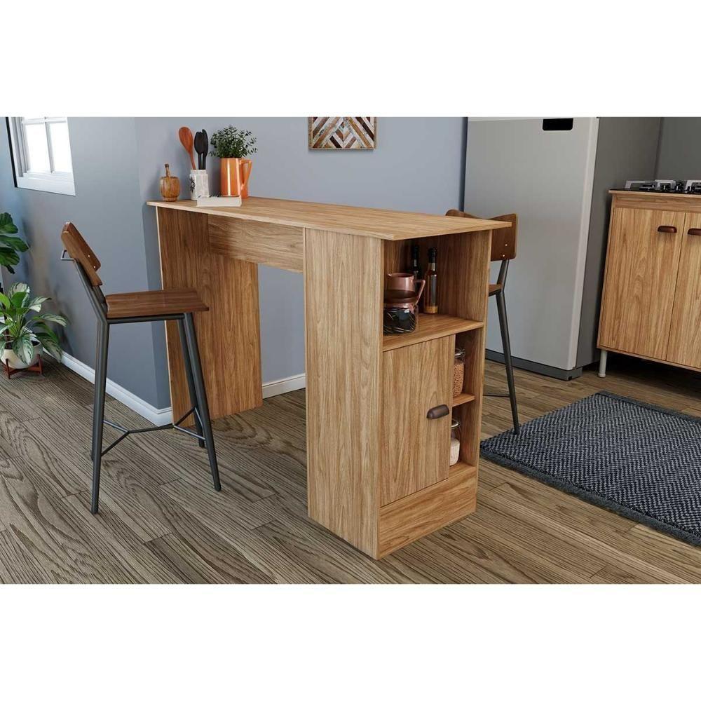 Bancada Ilha Cozinha Mb 1031 C- 1 Porta Mel - Movelbento - 1