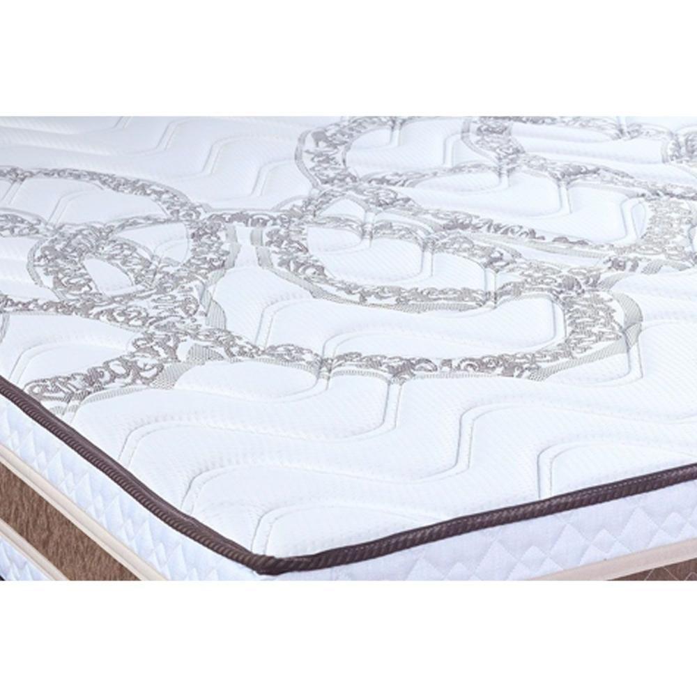 Conjunto Box Queen: Colchão Espuma Paropas D45 Resiste Hotel Douface + Base Crc Suede Brown (158x198) - 5