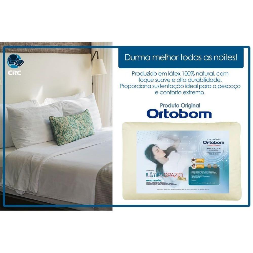 Travesseiro Látex Spazio Slim 38x58 - Ortobom - 2