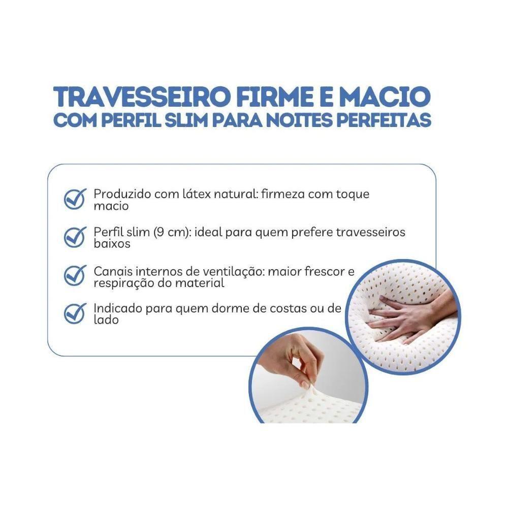 Travesseiro Látex Spazio Slim 38x58 - Ortobom - 6