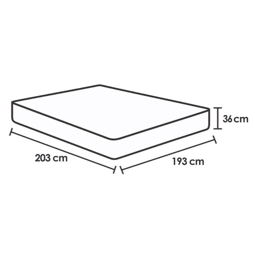 Colchão King Probel Molas Ensacadas Rubi Soft Gel Euro Pillow - 193x203x36 - 2