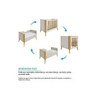 Berço Infantil Théo 4 Em 1 Off White-amendoa - Peroba - 2