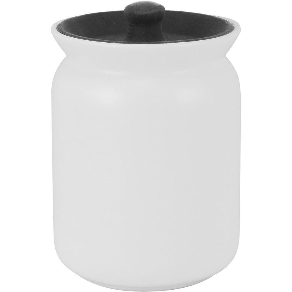 Glow Pote 14X10X10Cm 850Ml Cerâmica Branco - 1