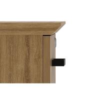 Gaveteiro P- Escritório Me-4196 C- 3 Gavetas (1 C- Chave) Amêndoa - Tecno Mobili - 6