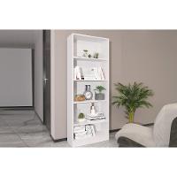 Estante Livreiro De Escritório Me4141 C- 4 Prateleiras Branco - Tecno Mobili - 1