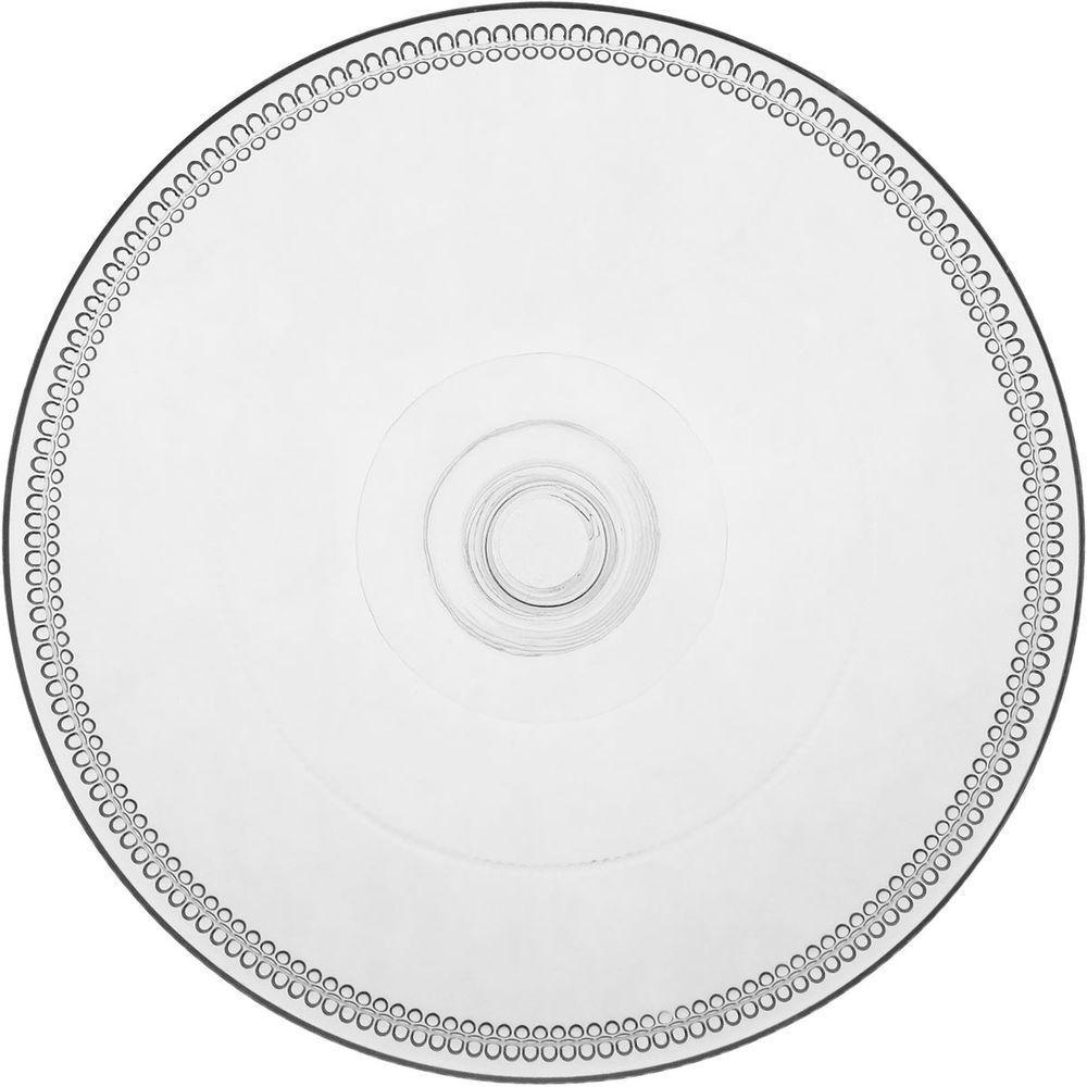 Prato Bolo 11X28X28Cm Vidro Transp Com Pé - 2