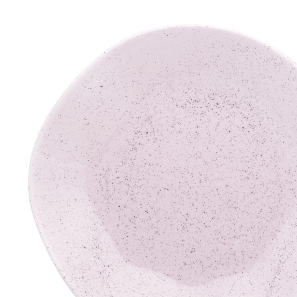 Conjunto 2 Pratos Fundos 22,5cm Ryo Pink Sand Porcelana Oxford - 5
