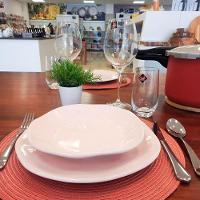 Conjunto 2 Pratos Fundos 22,5cm Ryo Pink Sand Porcelana Oxford - 3