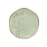 Conjunto 4 Pratos De Sobremesa 21,5 Cm Ryo Bambu Porcelana Oxford - 6