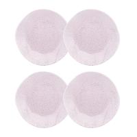 Conjunto 4 Pratos Fundo 22,5cm Ryo Pink Sand Porcelana Oxford - 1