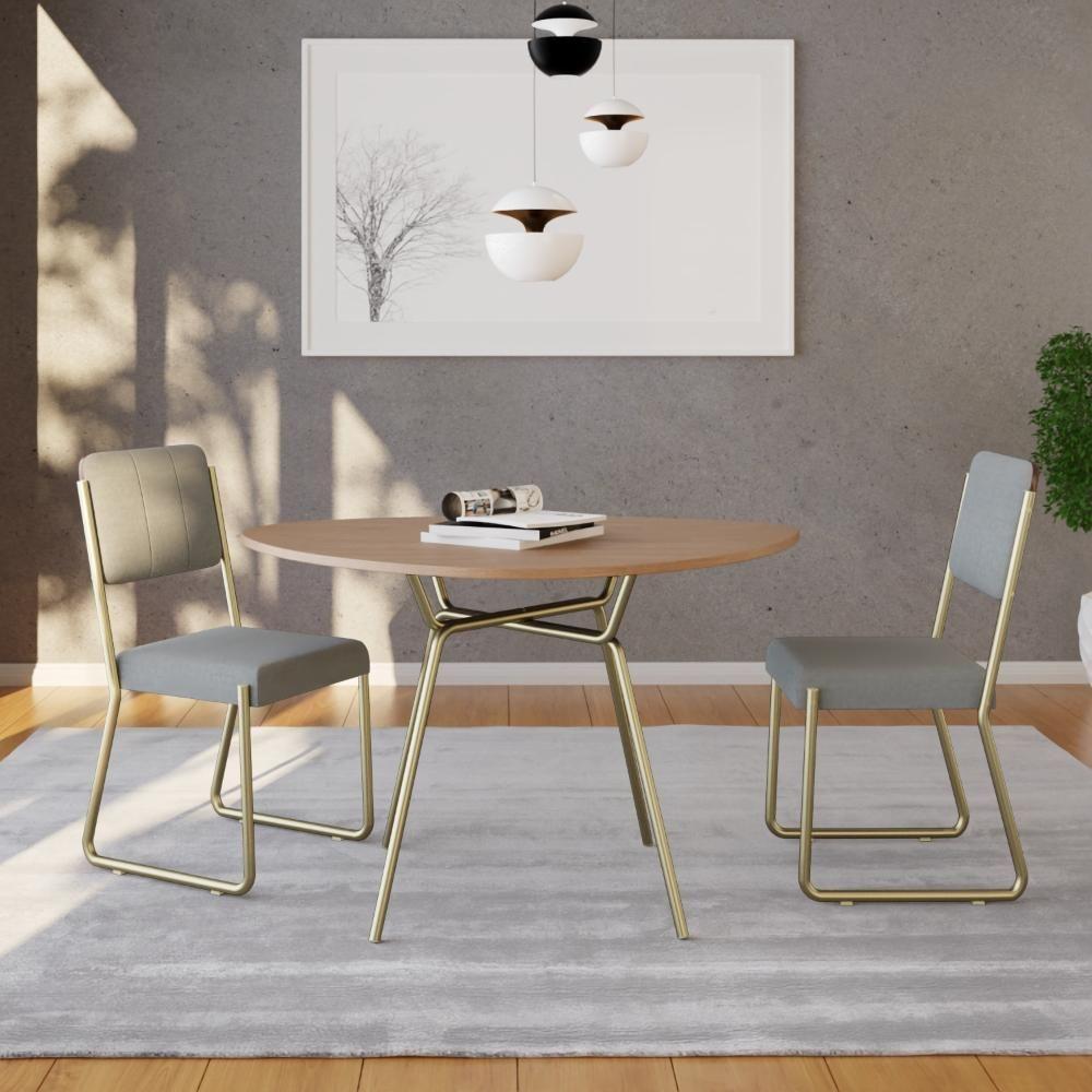 Mesa De Jantar Orgânica Soho 120cm Acácia Mel - Est.champ - 3