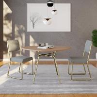 Mesa De Jantar Orgânica Soho 120cm Acácia Mel - Est.champ - 3