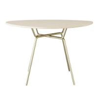 Mesa De Jantar Orgânica Soho 120cm Acácia Mel - Est.champ