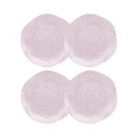 Conjunto 4 Pratos De Sobremesa 21,5cm Ryo Pink Sand Porcelana Oxford - 1