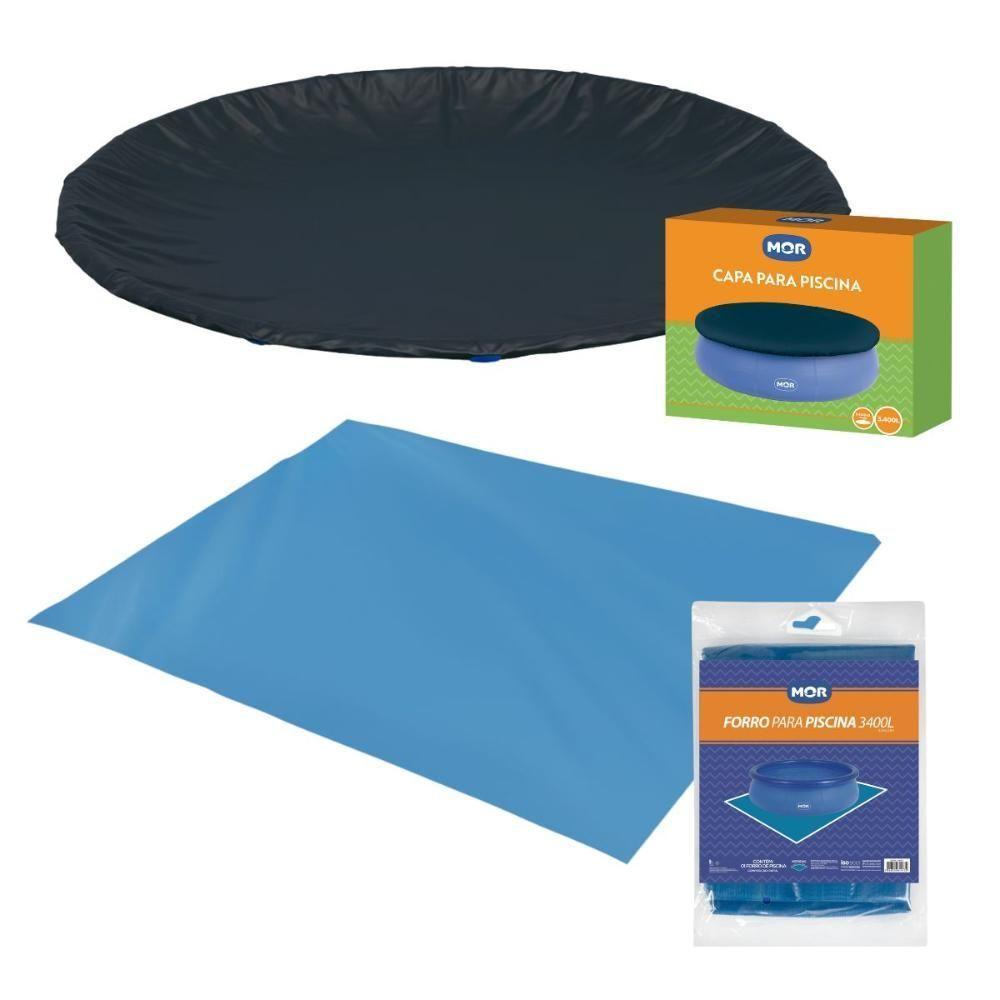 Capa E Forro Para Piscina 3400 Litros Mor - 3