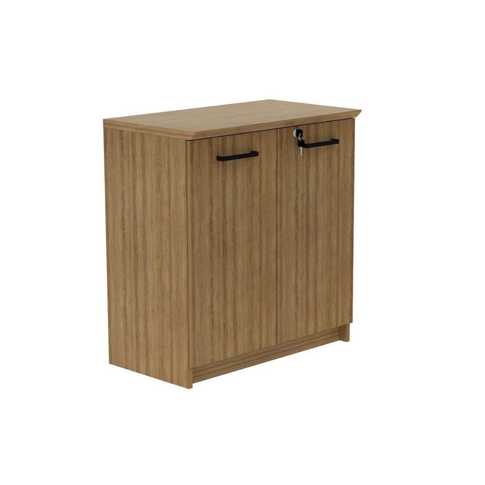 Balcão De Escritório Me-4197 C- 2 Portas C- Chave Amêndoa - Tecno Mobili - 4