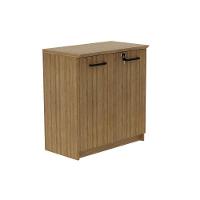 Balcão De Escritório Me-4197 C- 2 Portas C- Chave Amêndoa - Tecno Mobili