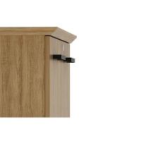 Balcão De Escritório Me-4197 C- 2 Portas C- Chave Amêndoa - Tecno Mobili - 5