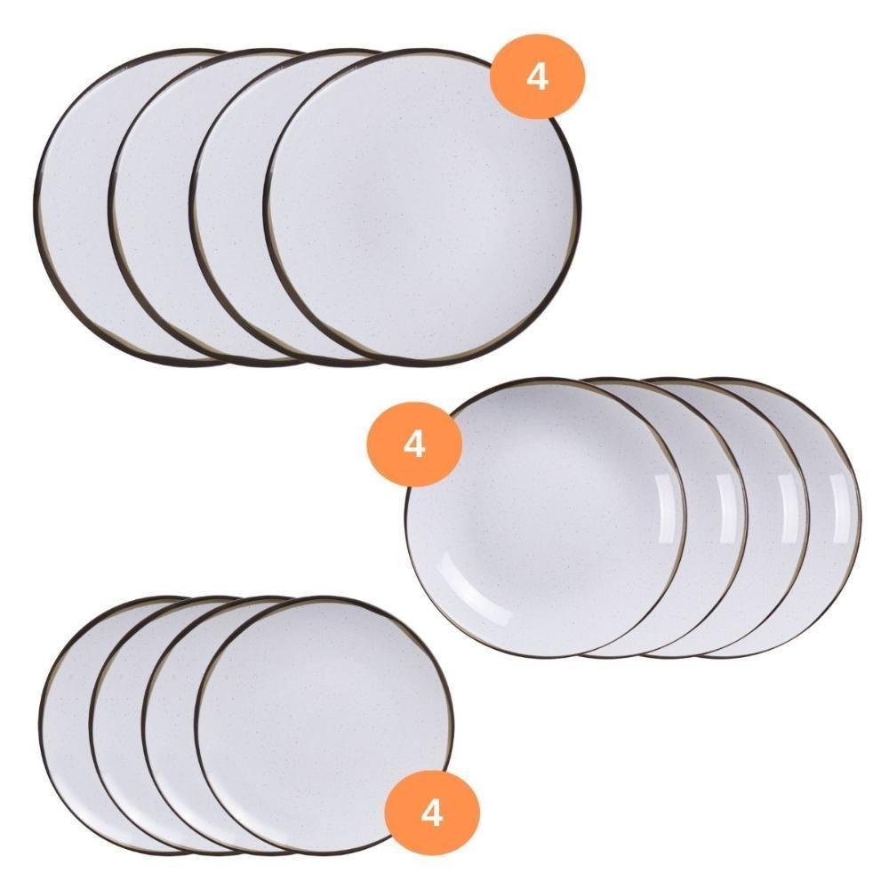 Jogo De Pratos 12 Peças Porcelana Canyon Tramontina - 5