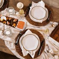 Jogo De Jantar 42 Peças Porcelana Chá Café Maresia Oxford - 7