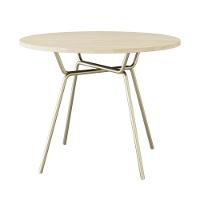 Mesa De Jantar Redonda Soho 90cm Nogueira - Est.champ - 6