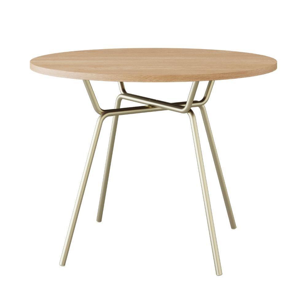 Mesa De Jantar Redonda Soho 90cm Acácia Mel - Est.champ - 10