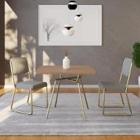 Mesa De Jantar Quadrada Soho 90cm Ciliegio - Est.champ - 3