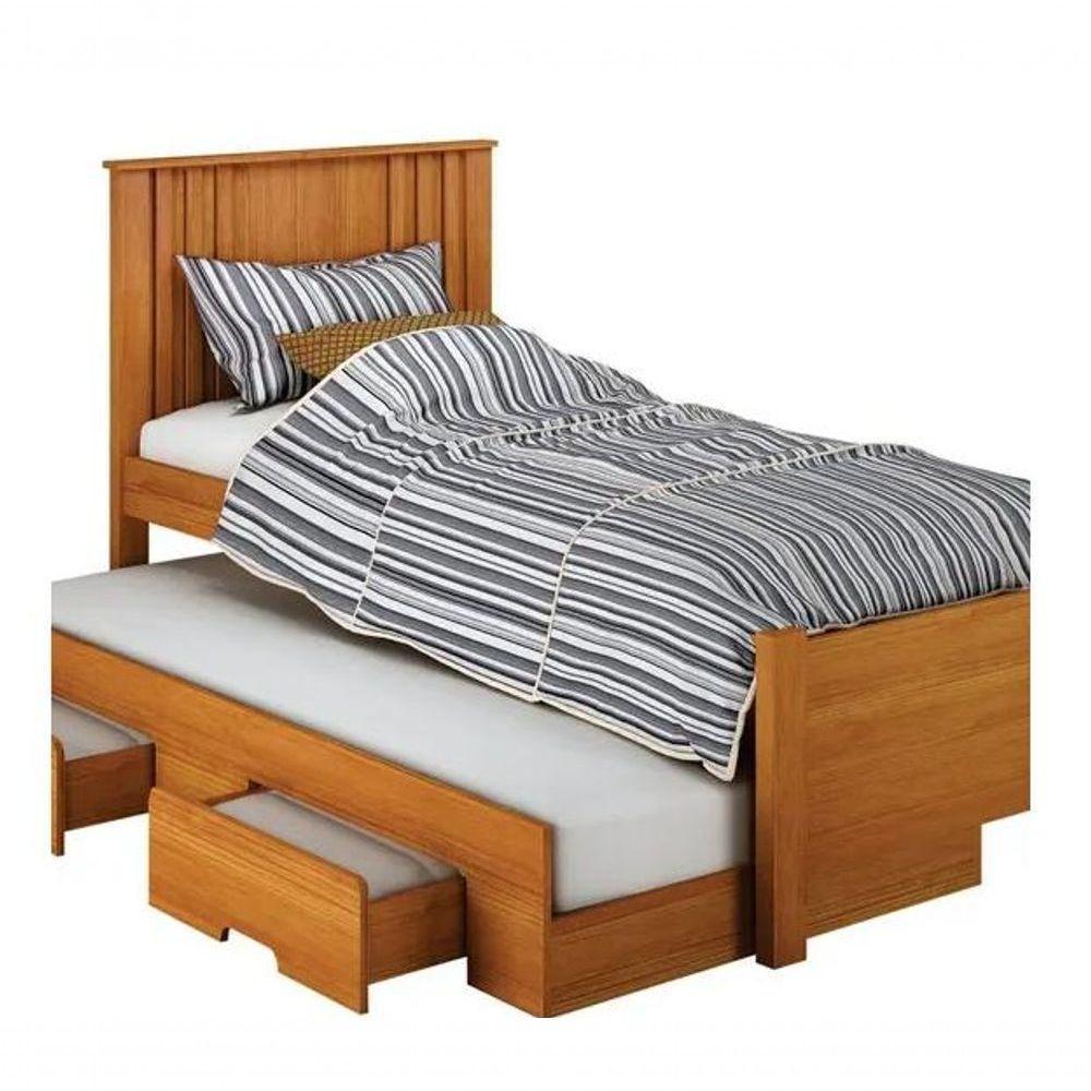 Cama Solteiro Milano Com Auxiliar Cinamomo - Leifer - 3