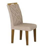 Mesa Larissa 1,20 Freijó Tampo Chumbo C-vidro 4 Cadeiras