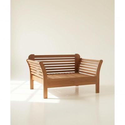 Sofá Cama 1,00 X 1,00-190 Aberta - Madeira Maciça - Móveis De Gramado - Castanho