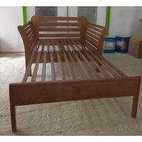 Sofá Cama 1,00 X 1,00-190 Aberta - Madeira Maciça - Móveis De Gramado - Castanho - 3