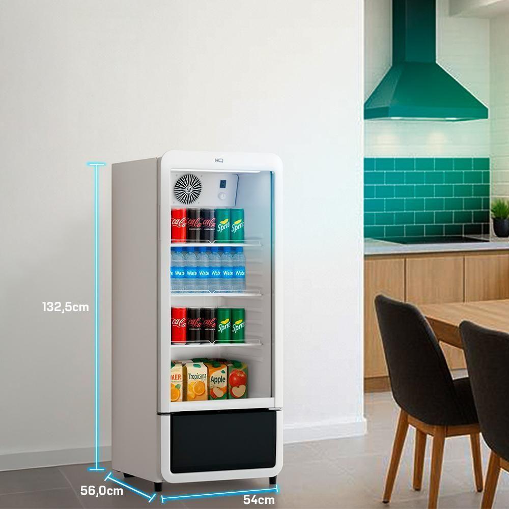 Expositor Refrigerador Vertical HQ 210 Litros Branco HQ-210ERVPVI 110V - 4