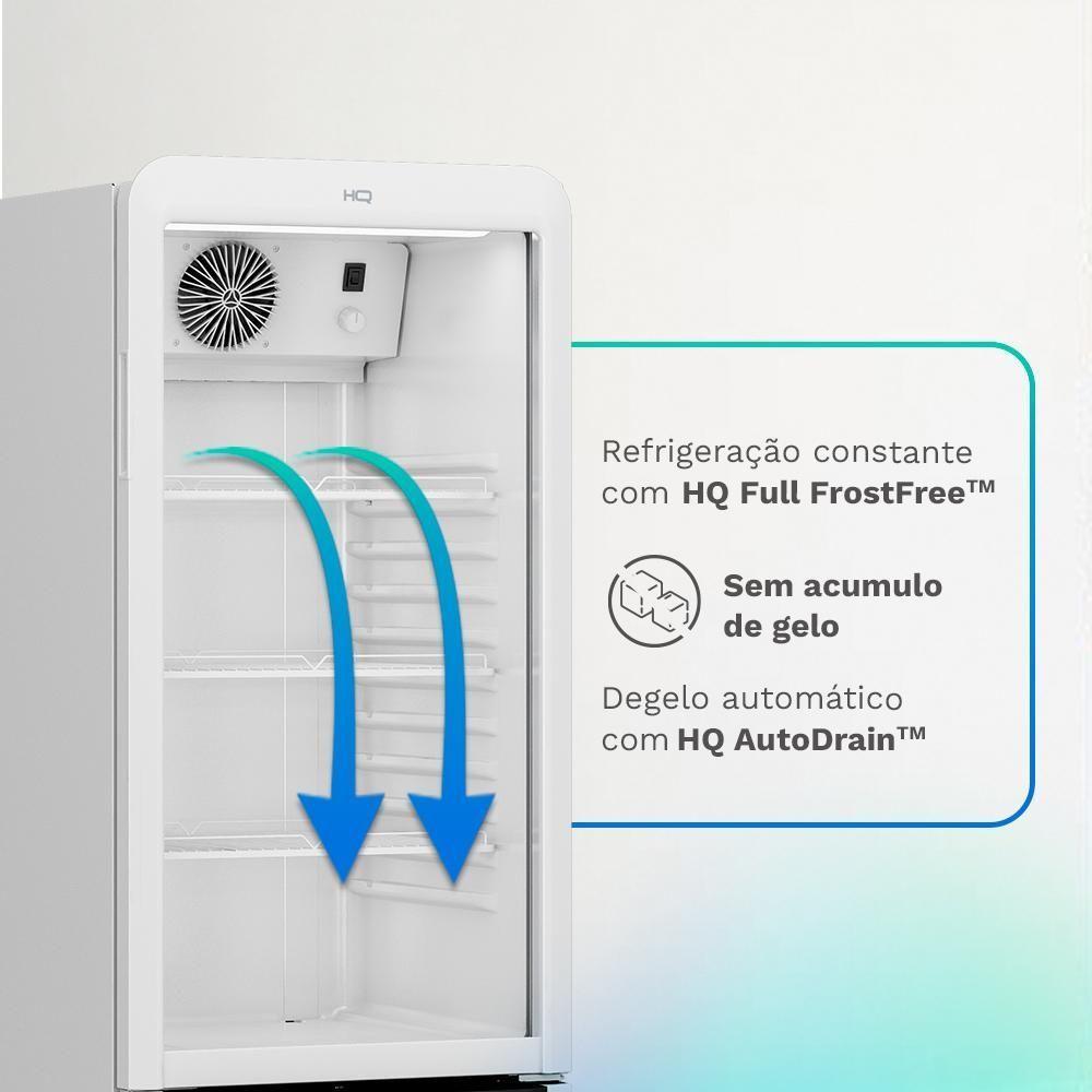 Expositor Refrigerador Vertical HQ 210 Litros Branco HQ-210ERVPVI 110V - 5