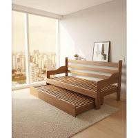 Sofá Cama Tricama 1,90l X 65-1,10p X 80a - Madeira Maciça - Móveis De Gramado - Castanho - 1