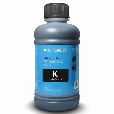 Refil De Tinta Para Impressoras Epson 250ml Preto - Rf013