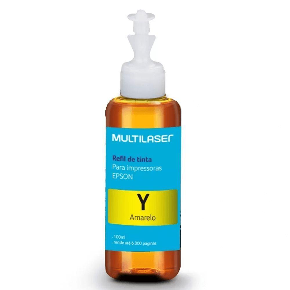Refil De Tinta Para Impressoras Epson 100 Ml Cor Amarelo - Rf008 - 1