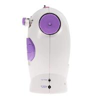 Mini Maquina De Costura Eletrica Bivolt Portatil Reta Com Pedal Kit Bobinas Agulha Domestica - 6