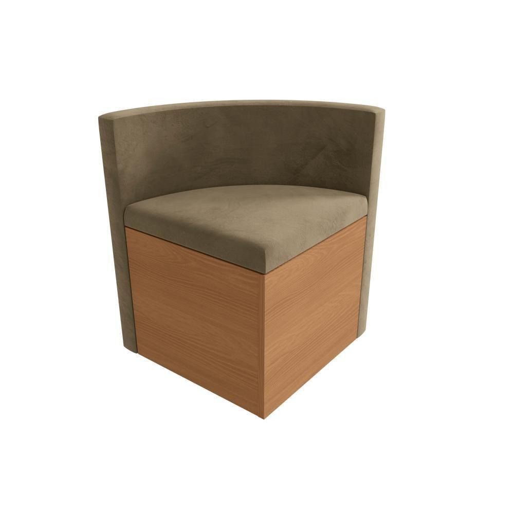 Conjunto Sala De Jantar Nira Kappesberg 4 Cadeiras Veludo Bege - 7