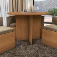 Conjunto Sala De Jantar Nira Kappesberg 4 Cadeiras Veludo Bege - 6