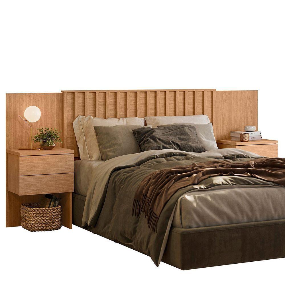 Cabeceira Casal/queen/king Extensível Ripada Olimpia Freijó - 2