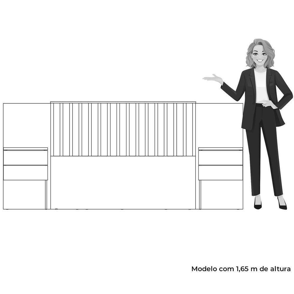 Cabeceira Casal/queen/king Extensível Ripada Olimpia Freijó - 5