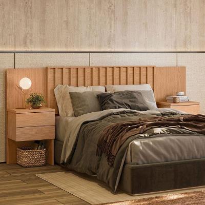 Cabeceira Casal/queen/king Extensível Ripada Olimpia Freijó