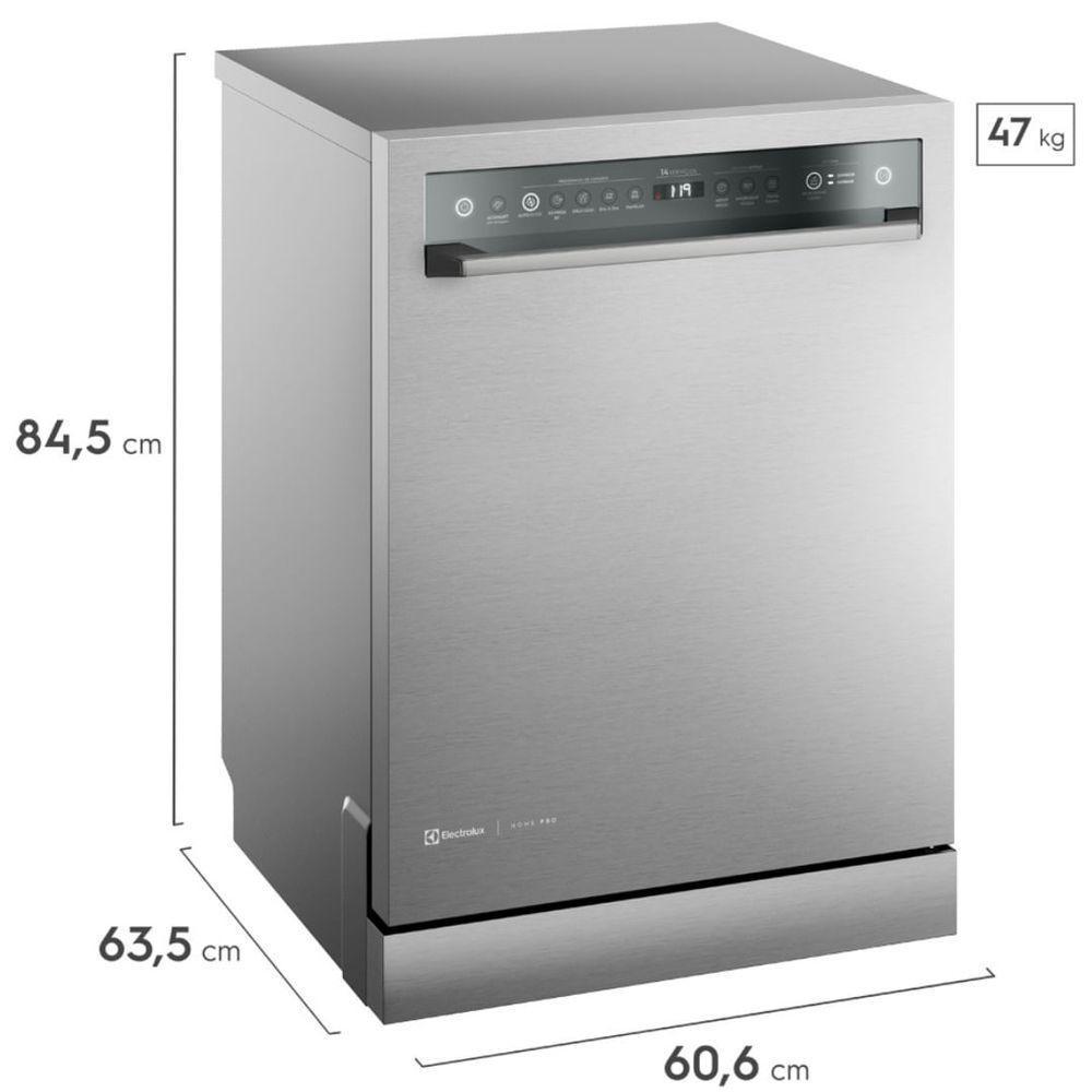 Lava-louças Electrolux LS14X 14 Serviços Home Pro Inox 24601LBC289 220V - 4