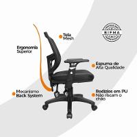 Kit 2 Cadeiras De Escritório Diretor Oficial Ergon Uni + E-book - 5