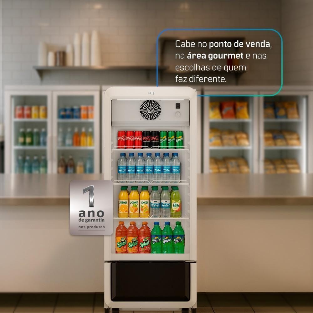 Expositor Refrigerador Vertical HQ 210 Litros Branco HQ-210ERVPVI 220V - 7